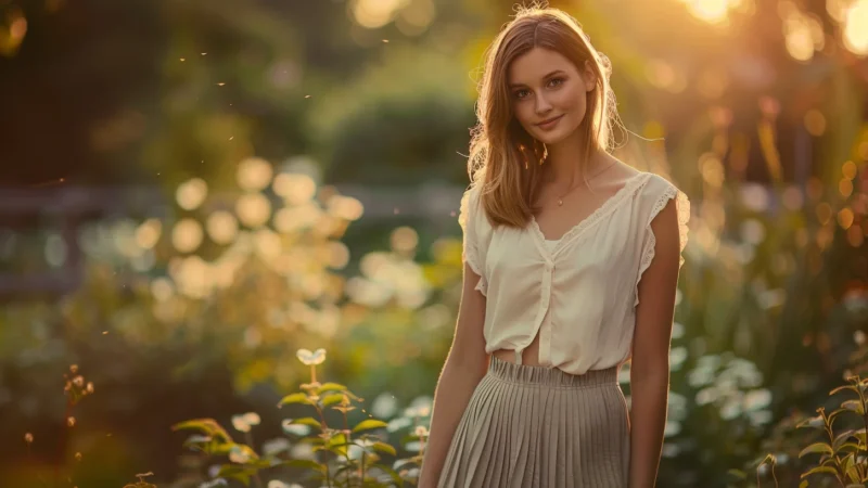 Jupe-short plissée : chic et légèreté pour des occasions spéciales