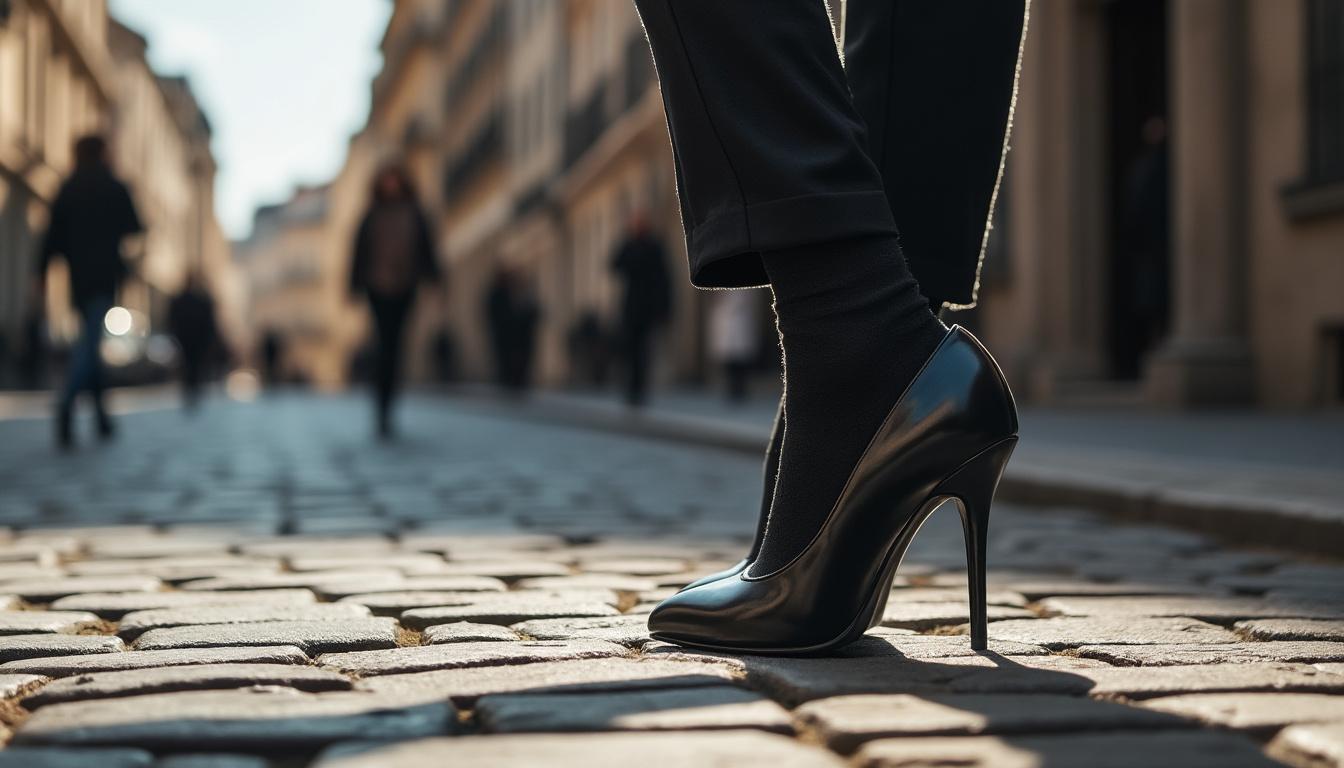 Les tendances mode : des escarpins avec des chaussettes qui font sensation
