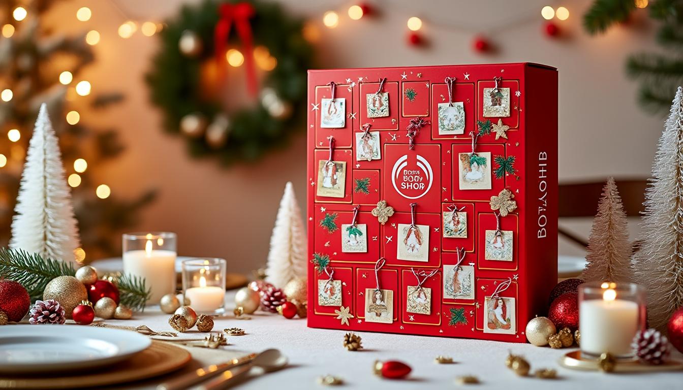 découvrez pourquoi le calendrier de l'avent the body shop est un incontournable des fêtes. plongez dans un univers de beauté et de bien-être avec des surprises exceptionnelles chaque jour. offrez-vous ou à vos proches une expérience festive unique et éthique avec des produits de soin de qualité.