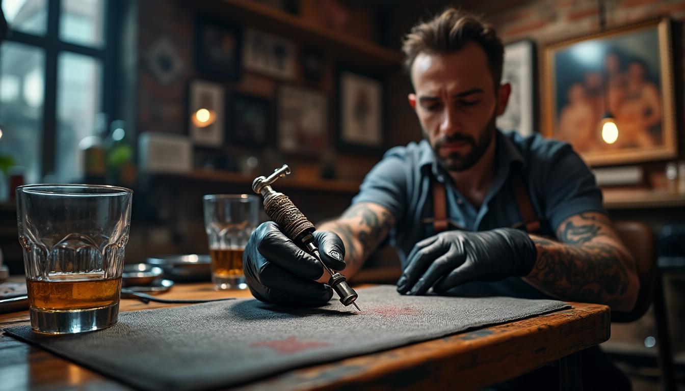 Que se passe-t-il si vous consommez de l’alcool 12h avant de faire un tatouage ?