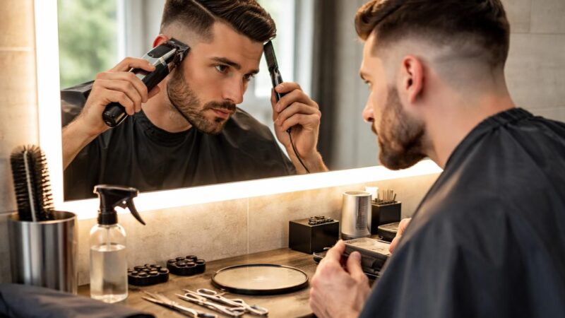 Astuces pour réaliser un trait pour la coupe homme à la maison