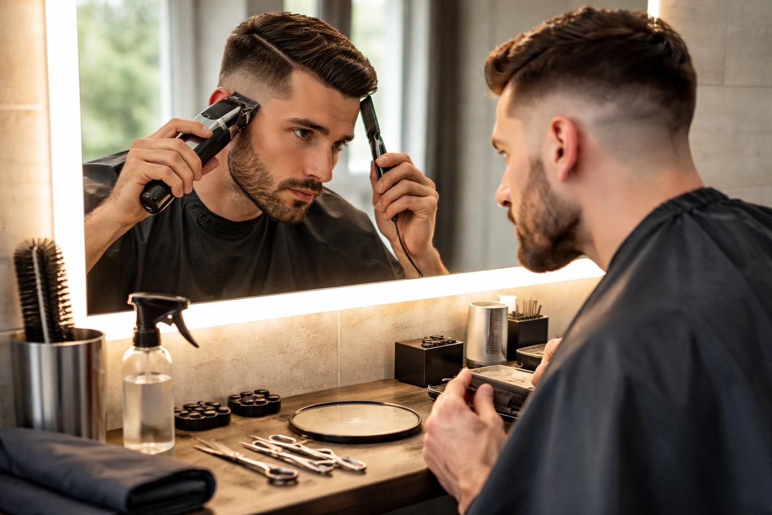 Astuces pour réaliser un trait pour la coupe homme à la maison