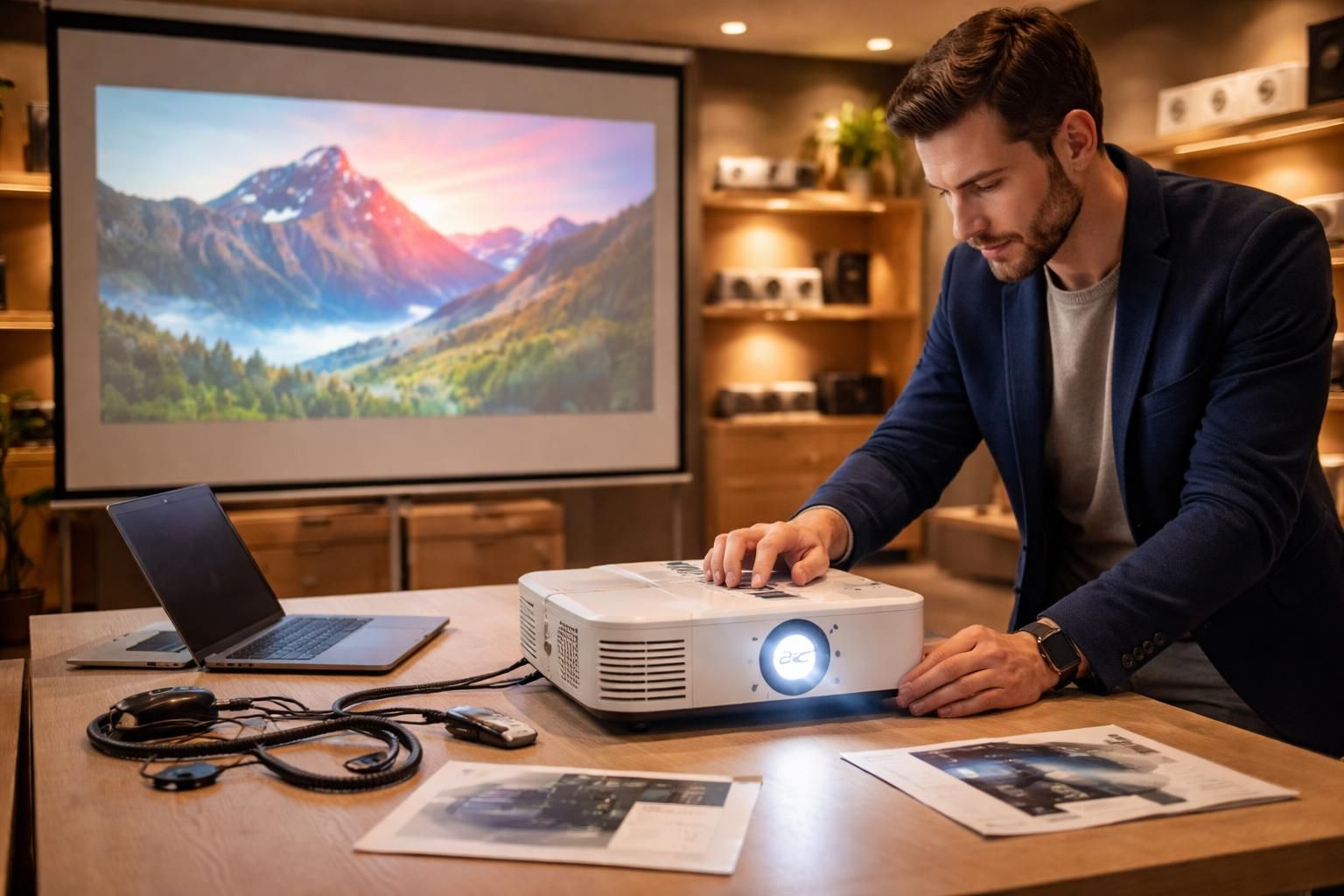 Boutique éclairée : régler vidéoprojecteur Acer pour couleurs fidèles