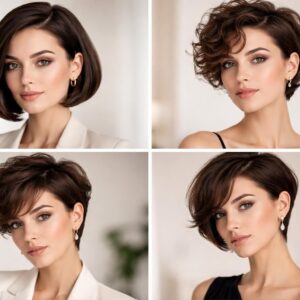 Coiffures femme cheveux courts : idées élégantes