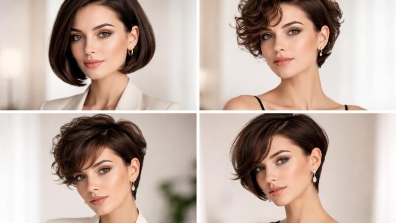 Coiffures femme cheveux courts : idées élégantes