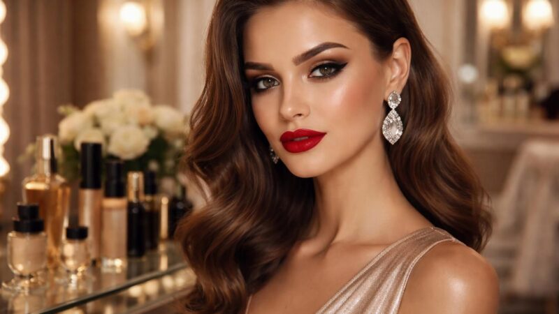Détail choc pour une soirée chic avec maquillage pour femme : les meilleures marques à privilégier
