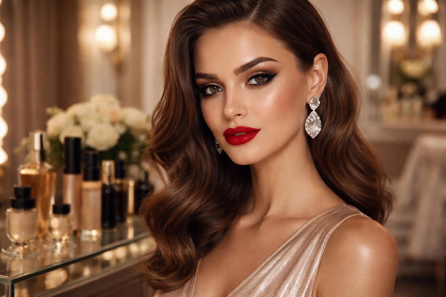 Détail choc pour une soirée chic avec maquillage pour femme : les meilleures marques à privilégier