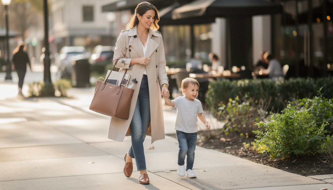 découvrez nos cabas pour maman stylée, alliant élégance et praticité pour accompagner toutes vos journées avec finesse et confort.