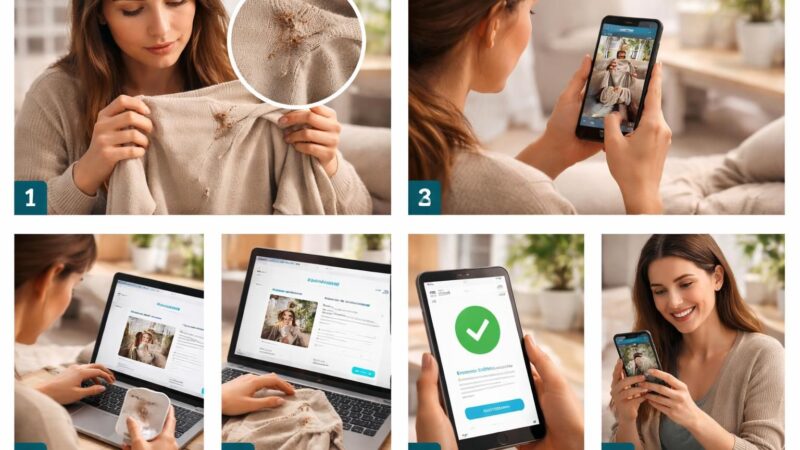 Les étapes cruciales pour obtenir un remboursement d&rsquo;article Vinted non conforme et remboursement sans retour