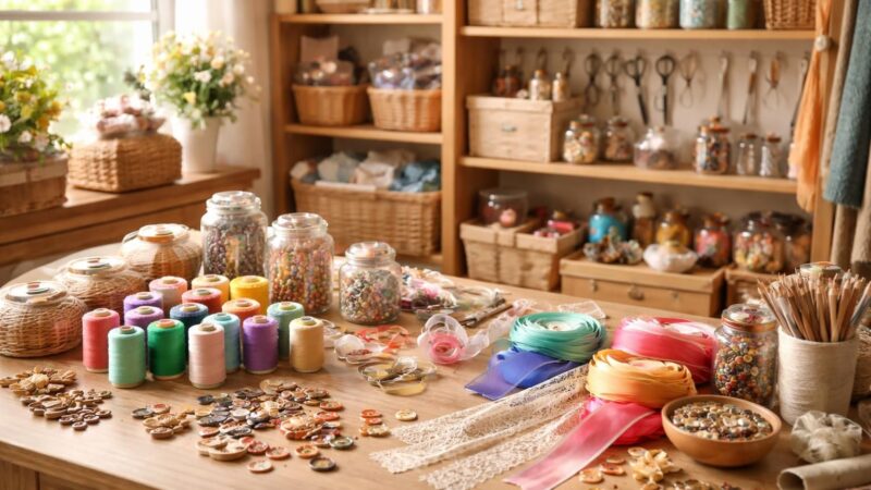 Petite mercerie : comment trouver les meilleurs accessoires créatifs