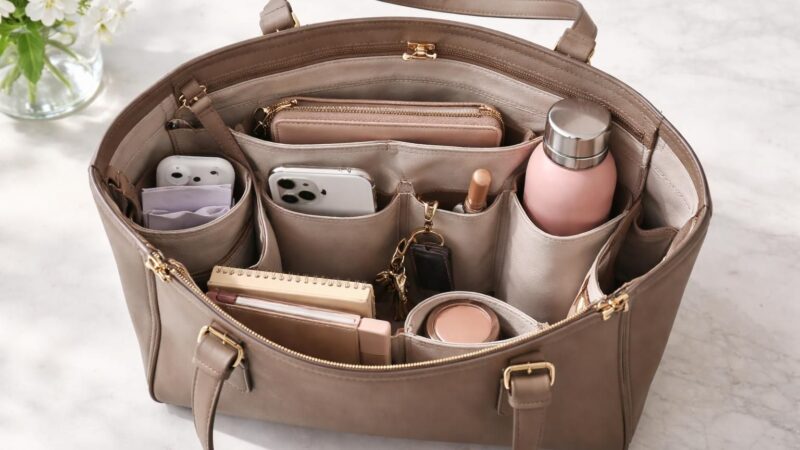 Comment bien organiser son sac fourre tout pour femme pour un accès rapide
