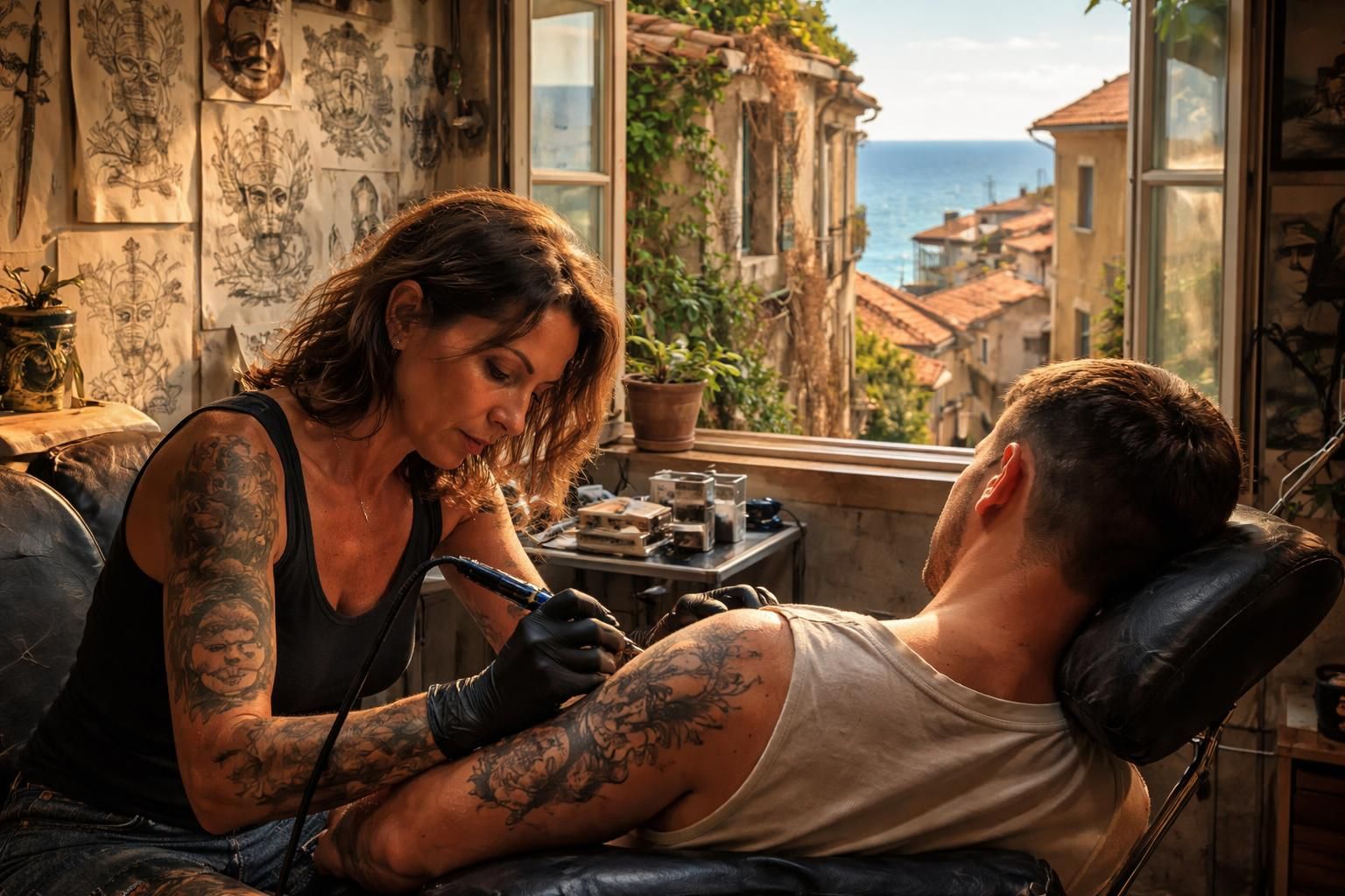 Les histoires derrière les œuvres d&rsquo;art d&rsquo;un tatoueur à Bastia