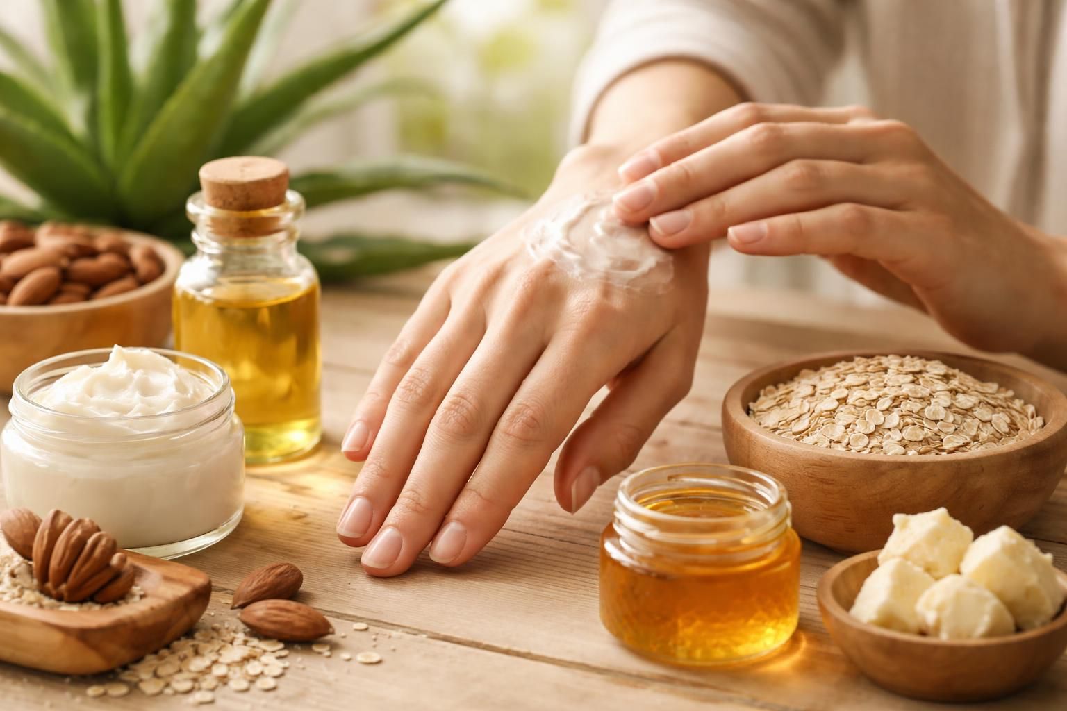 Remèdes de grand-mère : hydrater la peau très sèche efficacement