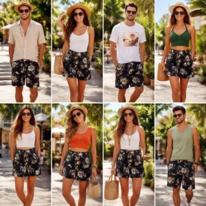Top 10 des looks à réaliser avec des black Short Hawaii cet été
