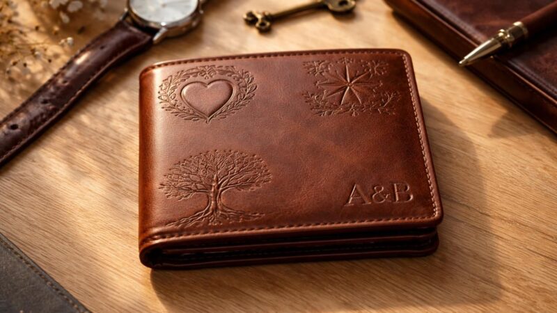 Inspirez-vous de nos idées créatives de gravure sur portefeuille pour toutes les occasions