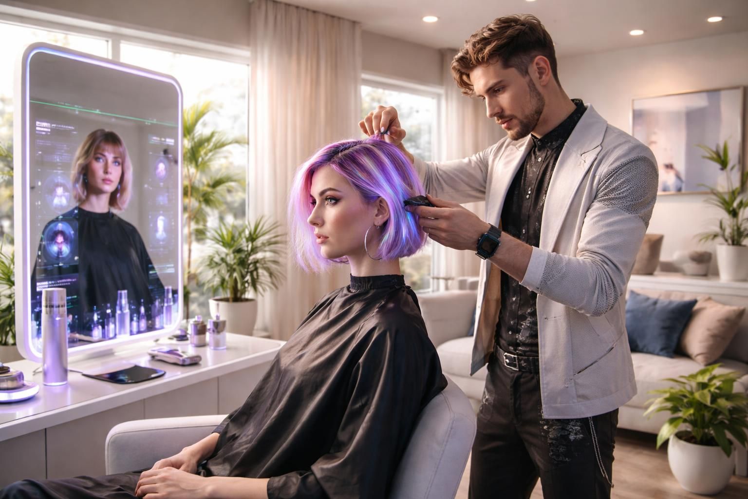 Les tendances de coiffure avec un coiffeur à domicile en 2026