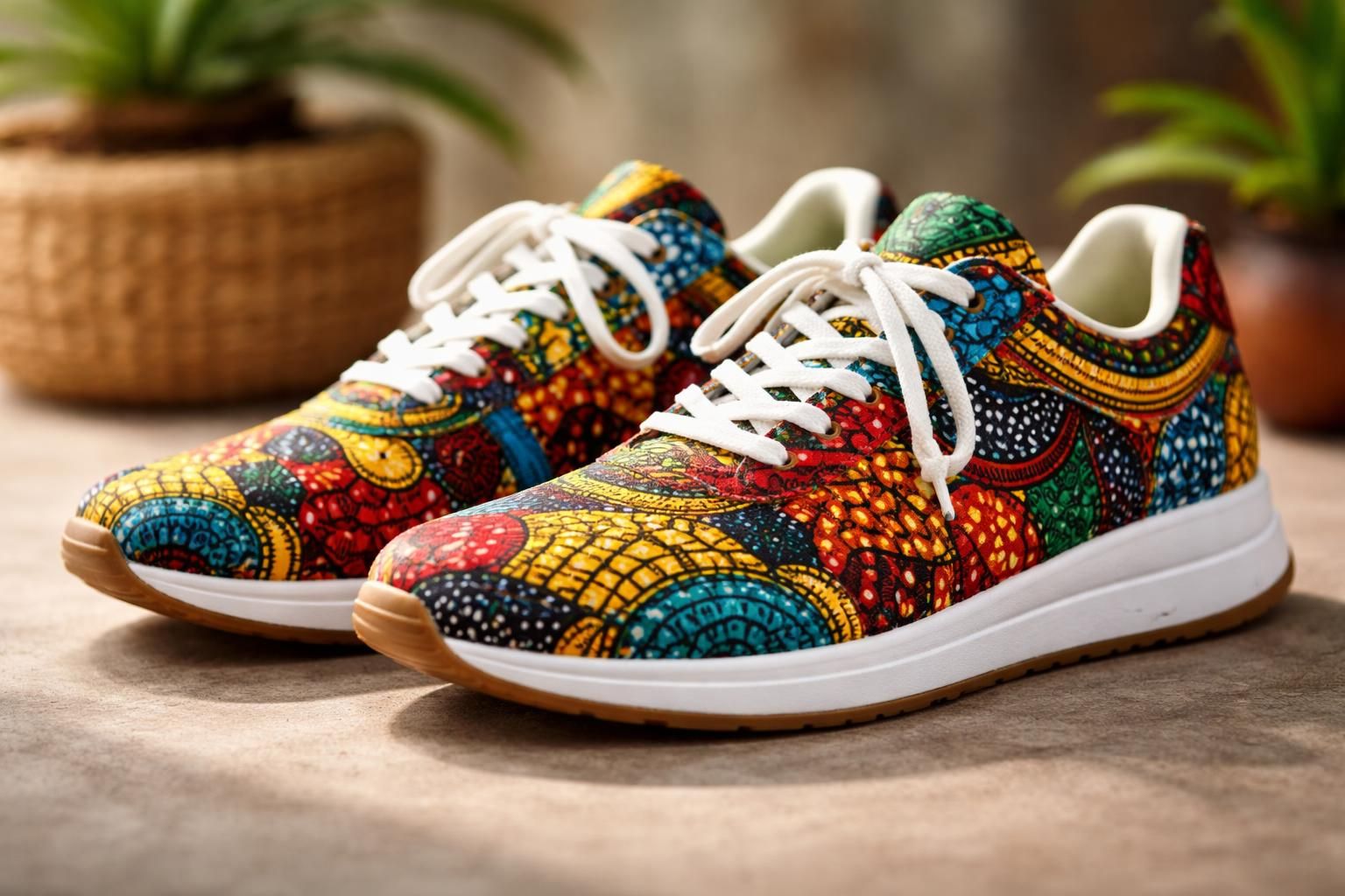 Sneakers Wax : quand les tissus africains habillent vos baskets