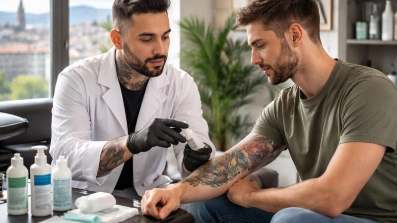 Tatoueur à Pau : comment prendre soin de son tatouage après la séance