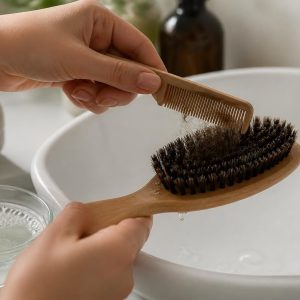 Comment nettoyer une brosse à cheveux en poils naturels : délicat