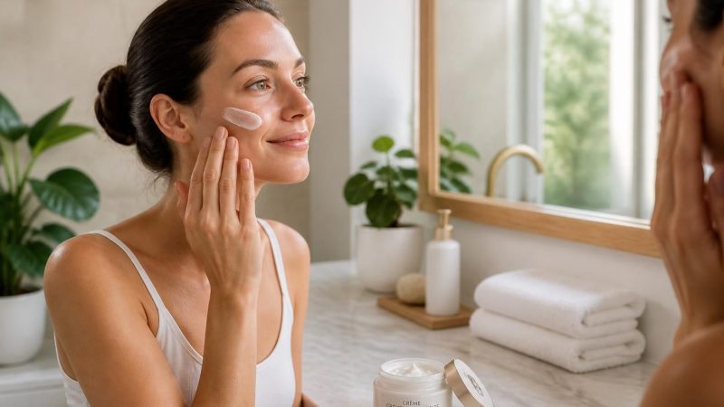 La routine idéale avec une crème raffermissante pour le visage
