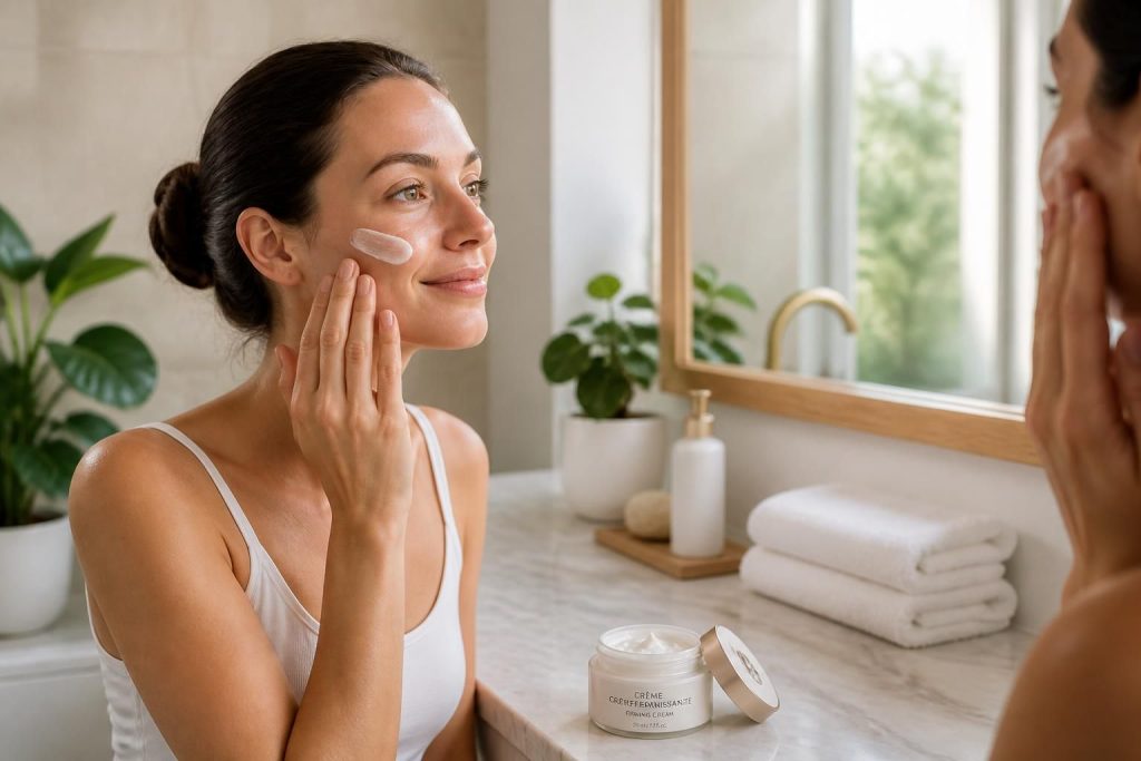 La routine idéale avec une crème raffermissante pour le visage