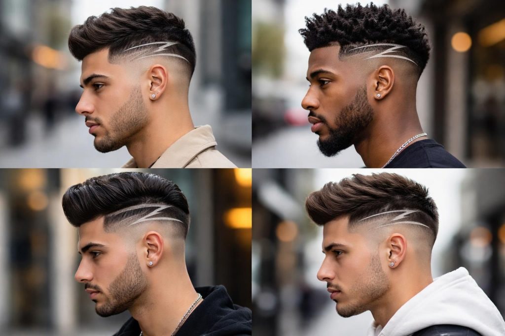 Les coupes de cheveux homme dégradé avec trait en z qui vont faire sensation cette année