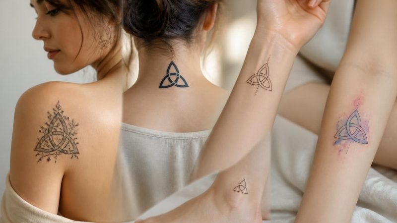 Les variations de tatouage triquetra pour une femme à explorer