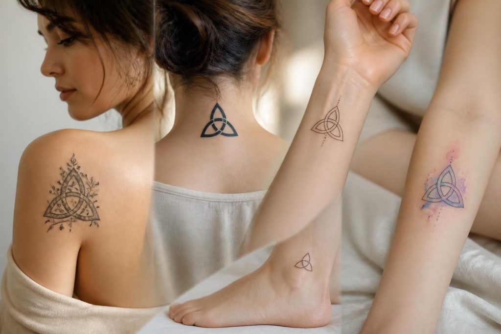 Les variations de tatouage triquetra pour une femme à explorer